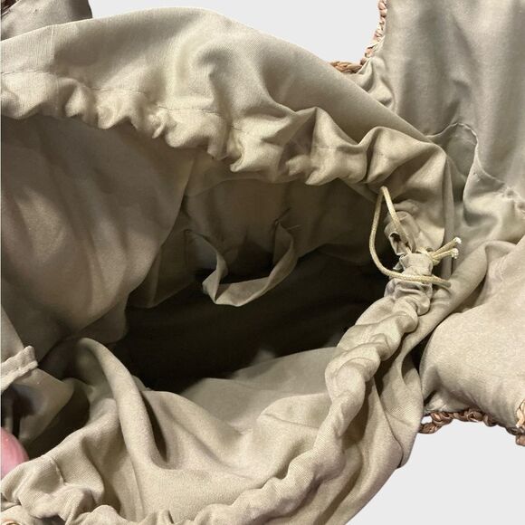 Wicker Tote Mesh Bag Purse Summer Beach Vacation Cruise - Picture 9 of 9